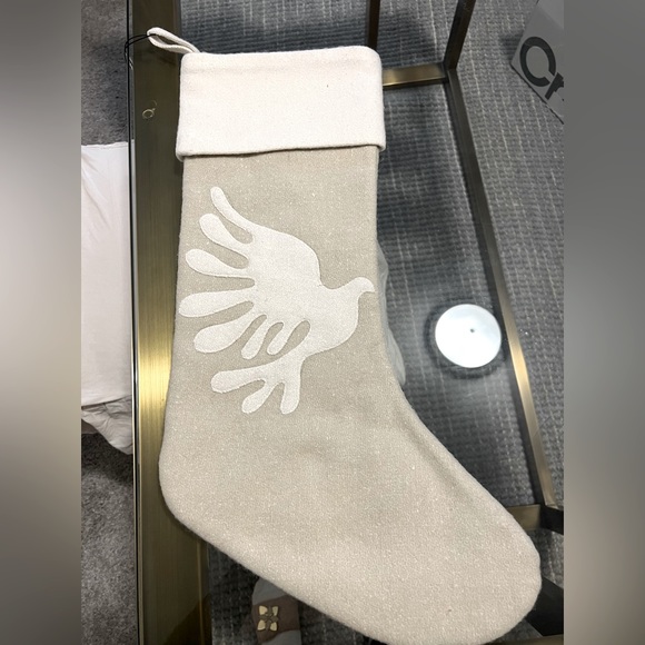 Crate & Barrel Wool Dove Christmas Stoking by Lucia Eames - Picture 6 of 6